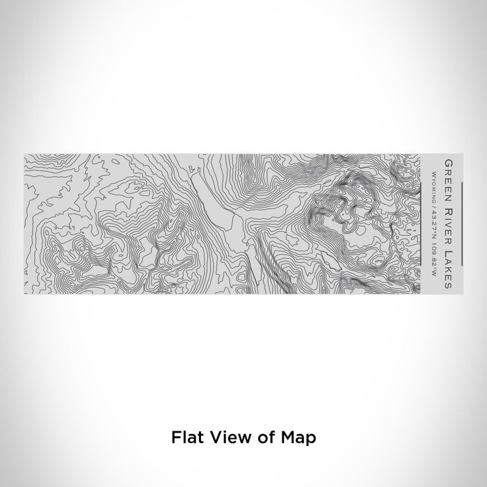 Rendered View of Green River Lakes Wyoming Map Engraving on 10oz Stainless Steel Insulated Cup with Sipping Lid