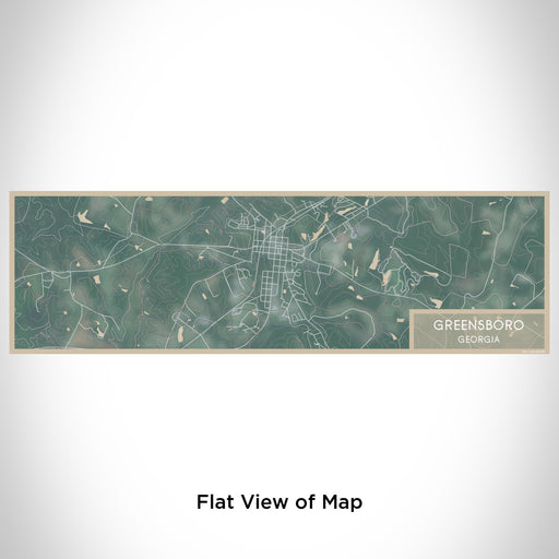 Flat View of Map Custom Greensboro Georgia Map Enamel Mug in Afternoon