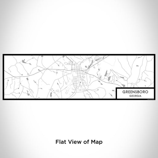 Flat View of Map Custom Greensboro Georgia Map Enamel Mug in Classic