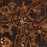 Greensboro Georgia Map Print in Ember Style Zoomed In Close Up Showing Details