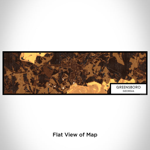 Flat View of Map Custom Greensboro Georgia Map Enamel Mug in Ember