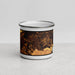 Front View Custom Greensboro Georgia Map Enamel Mug in Ember