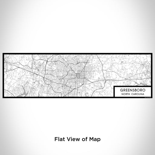 Flat View of Map Custom Greensboro North Carolina Map Enamel Mug in Classic