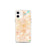 Custom Greensboro North Carolina Map iPhone 12 mini Phone Case in Watercolor