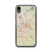 Custom Greensboro North Carolina Map Phone Case in Woodblock