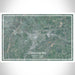 Greensburg Pennsylvania Map Print Landscape Orientation in Afternoon Style With Shaded Background