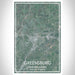 Greensburg Pennsylvania Map Print Portrait Orientation in Afternoon Style With Shaded Background