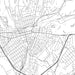Greensburg Pennsylvania Map Print in Classic Style Zoomed In Close Up Showing Details