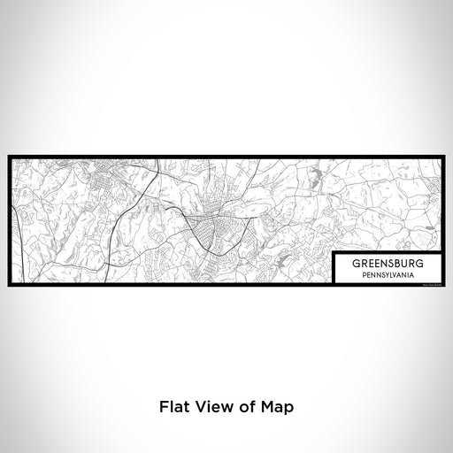 Flat View of Map Custom Greensburg Pennsylvania Map Enamel Mug in Classic