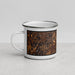 Left View Custom Greensburg Pennsylvania Map Enamel Mug in Ember