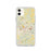 Custom iPhone 11 Greensburg Pennsylvania Map Phone Case in Woodblock