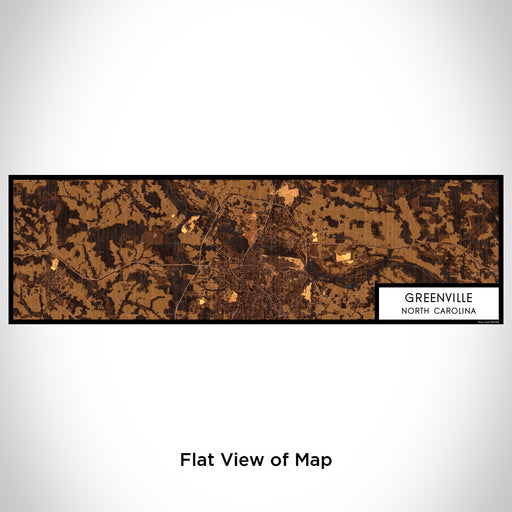 Flat View of Map Custom Greenville North Carolina Map Enamel Mug in Ember