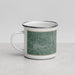 Left View Custom Greenville South Carolina Map Enamel Mug in Afternoon