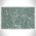 Greenville South Carolina Map Print Landscape Orientation in Afternoon Style With Shaded Background
