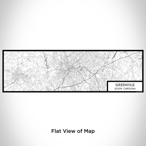 Flat View of Map Custom Greenville South Carolina Map Enamel Mug in Classic
