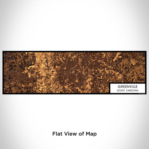 Flat View of Map Custom Greenville South Carolina Map Enamel Mug in Ember