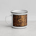 Left View Custom Greenville South Carolina Map Enamel Mug in Ember