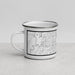 Left View Custom Greenwood Indiana Map Enamel Mug in Classic