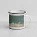 Right View Custom Greers Ferry Arkansas Map Enamel Mug in Afternoon
