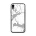 Custom iPhone XR Greers Ferry Arkansas Map Phone Case in Classic