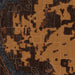 Greers Ferry Arkansas Map Print in Ember Style Zoomed In Close Up Showing Details