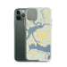 Custom Greers Ferry Arkansas Map Phone Case in Woodblock