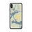Custom iPhone XS Max Greers Ferry Arkansas Map Phone Case in Woodblock