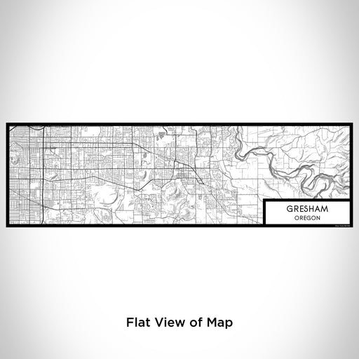 Flat View of Map Custom Gresham Oregon Map Enamel Mug in Classic