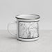 Left View Custom Groton Connecticut Map Enamel Mug in Classic