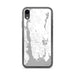 Custom iPhone XR Groton Connecticut Map Phone Case in Classic