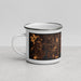 Left View Custom Groton Connecticut Map Enamel Mug in Ember