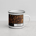 Right View Custom Groton Connecticut Map Enamel Mug in Ember