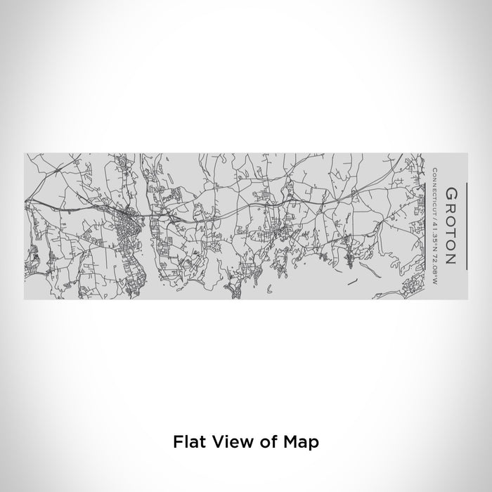 Rendered View of Groton Connecticut Map Engraving on 10oz Stainless Steel Insulated Cup with Sipping Lid