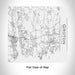 Rendered View of Groton Connecticut Map Engraving on 17oz Stainless Steel Insulated Tumbler in White