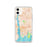 Custom iPhone 11 Groton Connecticut Map Phone Case in Watercolor
