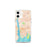 Custom iPhone 12 mini Groton Connecticut Map Phone Case in Watercolor