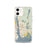 Custom iPhone 12 Groton Connecticut Map Phone Case in Woodblock