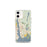 Custom iPhone 12 mini Groton Connecticut Map Phone Case in Woodblock