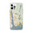 Custom iPhone 12 Pro Max Groton Connecticut Map Phone Case in Woodblock
