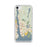 Custom iPhone SE Groton Connecticut Map Phone Case in Woodblock