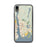 Custom iPhone XR Groton Connecticut Map Phone Case in Woodblock