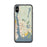 Custom iPhone X/XS Groton Connecticut Map Phone Case in Woodblock