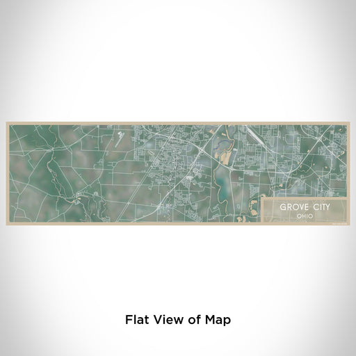 Flat View of Map Custom Grove City Ohio Map Enamel Mug in Afternoon