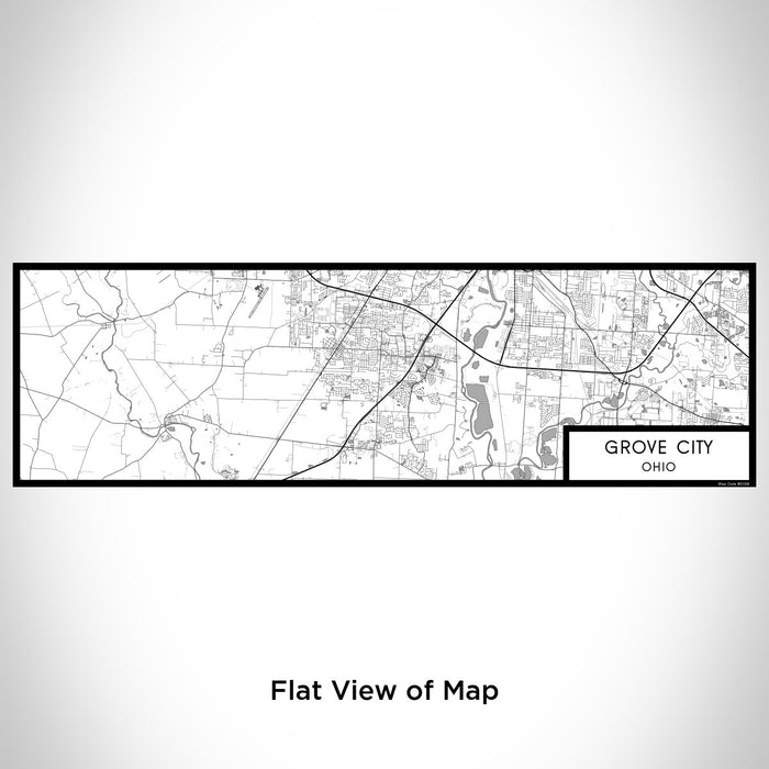 Flat View of Map Custom Grove City Ohio Map Enamel Mug in Classic