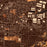 Grove City Ohio Map Print in Ember Style Zoomed In Close Up Showing Details