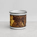 Front View Custom Grove City Ohio Map Enamel Mug in Ember