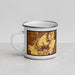 Left View Custom Grove City Ohio Map Enamel Mug in Ember