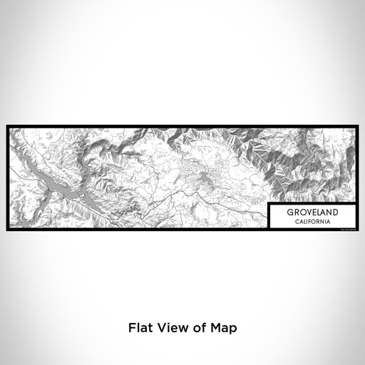 Flat View of Map Custom Groveland California Map Enamel Mug in Classic
