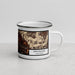 Right View Custom Groveland California Map Enamel Mug in Ember