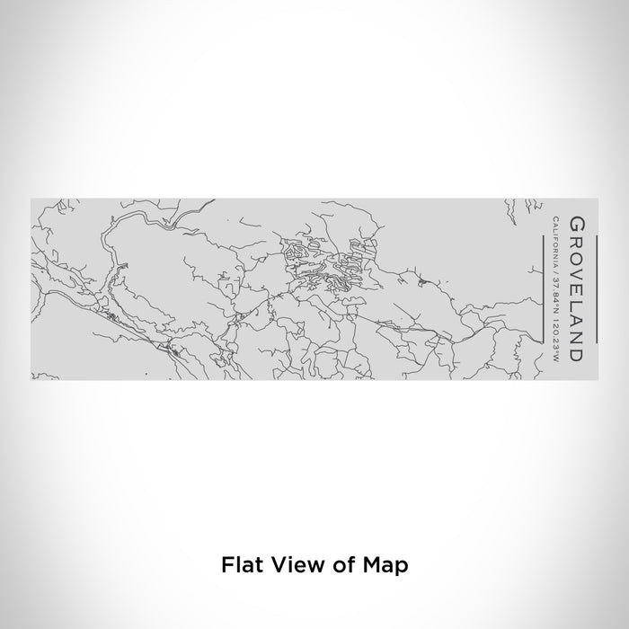 Rendered View of Groveland California Map Engraving on 10oz Stainless Steel Insulated Cup with Sipping Lid